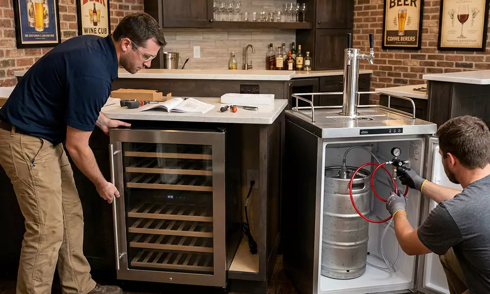 Wine Cooler and Kegerator Installation in Bonita Springs, FL